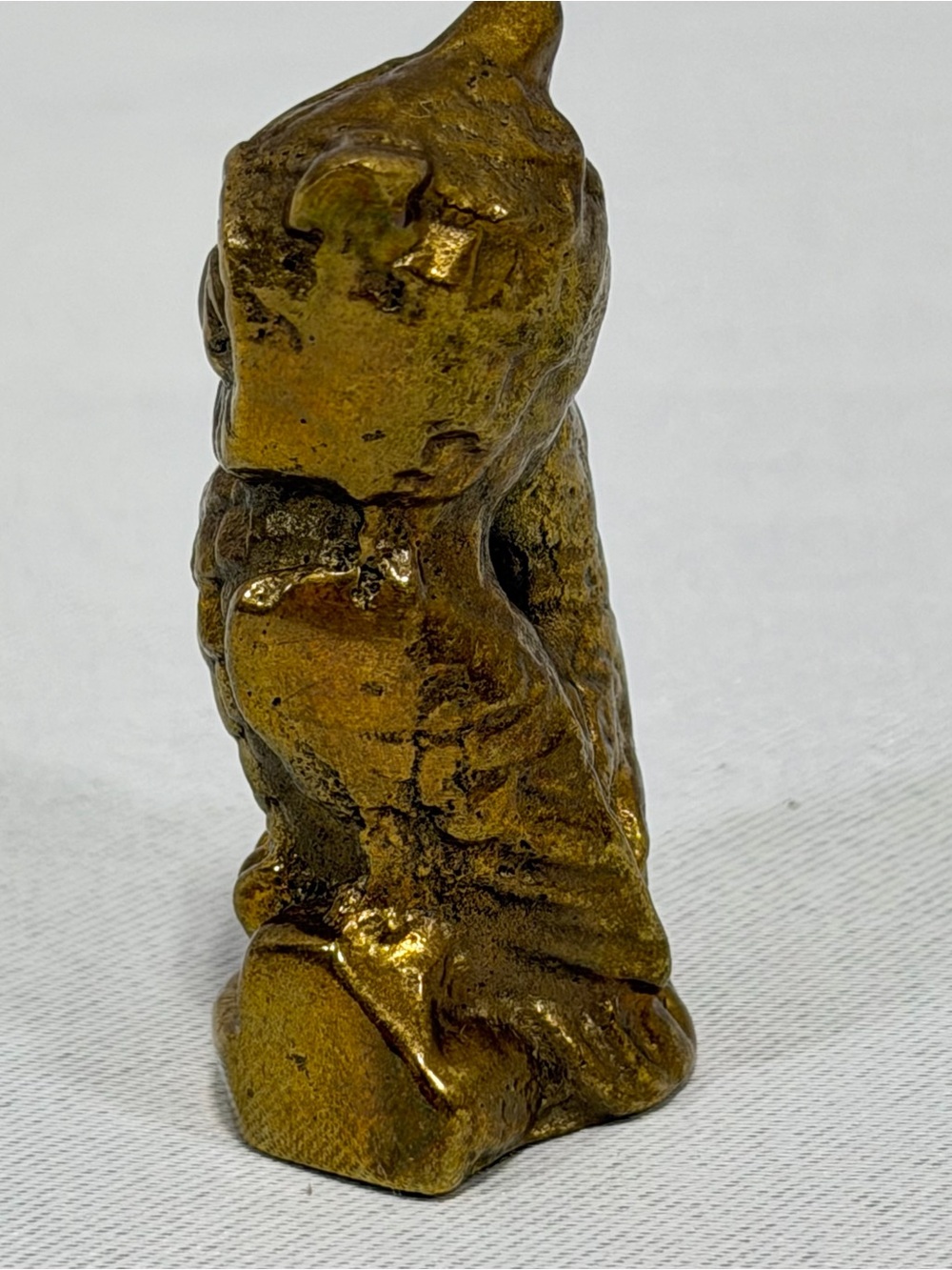 Vintage Brass Owl Mini Figurine Trinkets 2” X 1” - Picture 3 of 11
